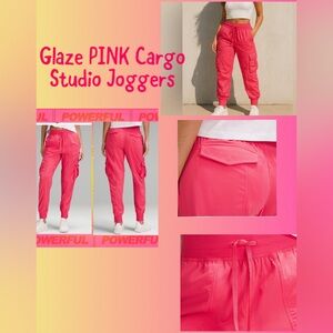 Lululemon Dance Studio Glaze Pink Cargo Joggers XL